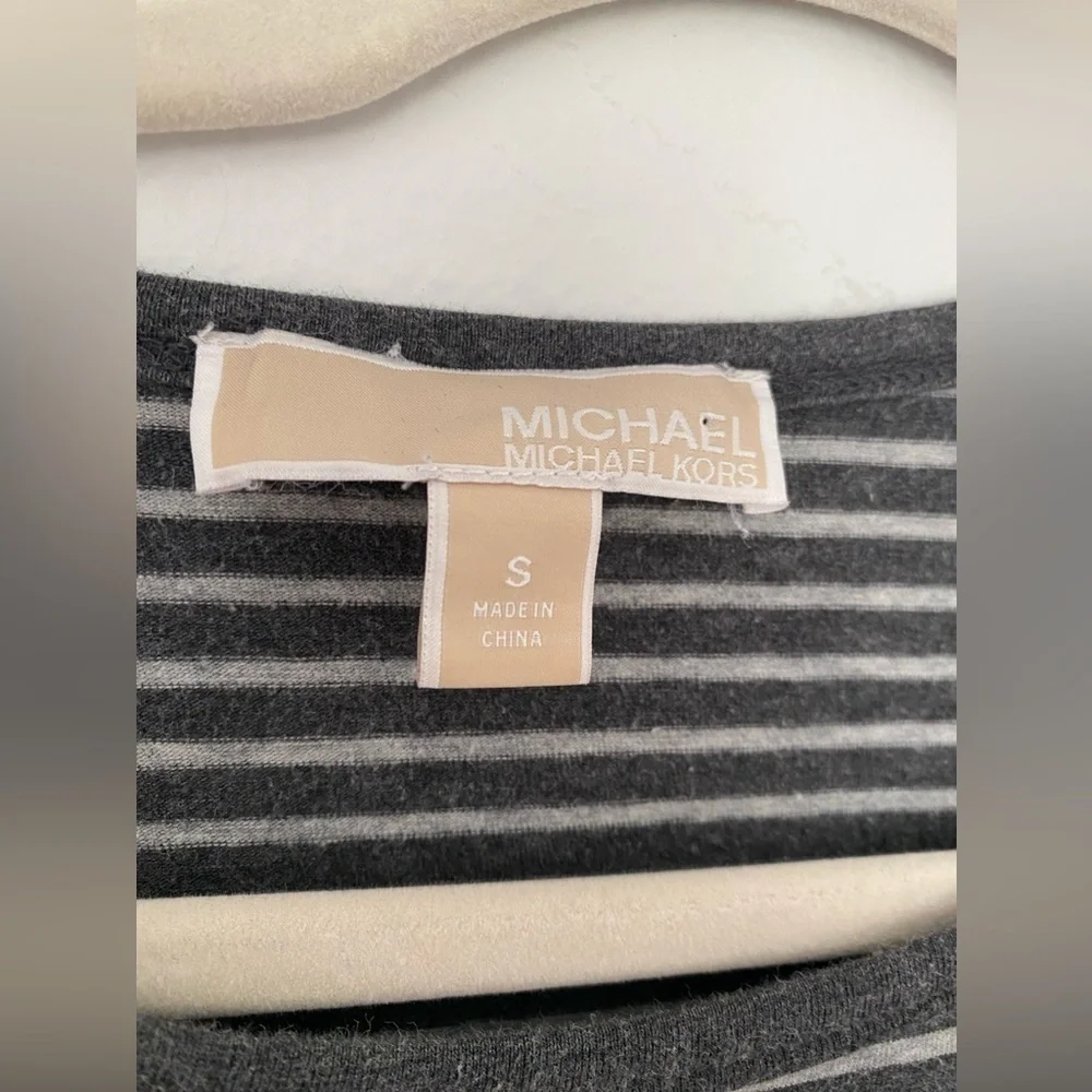 Michael Kors Striped Zip Top Granola Girl Downtown Casual Y2K Grunge Normcore